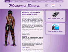 Tablet Screenshot of meesteresbianca.nl